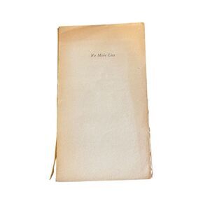 Damaged No More Lies Paperback Book Novel Crafts Art Project Diy